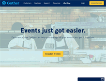 Tablet Screenshot of gatherhere.com